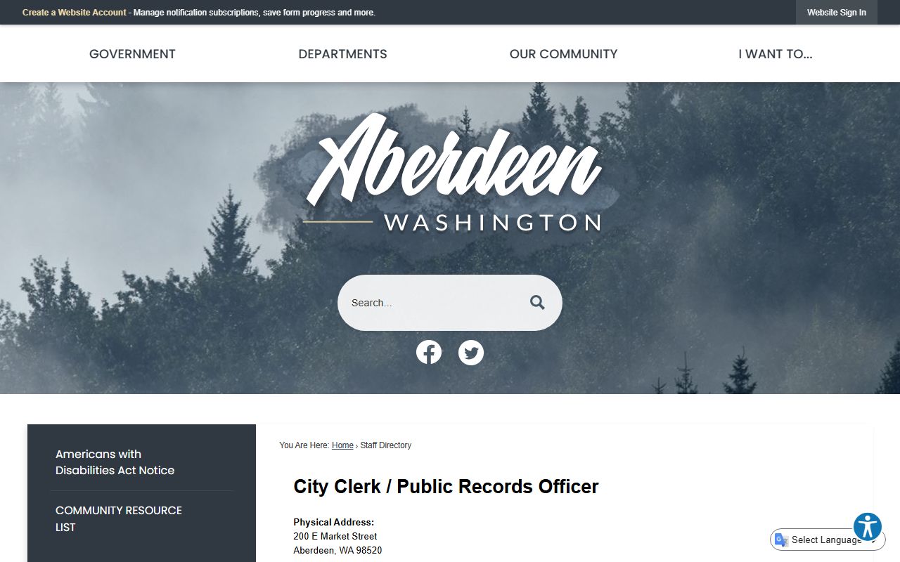 Aberdeen Residents Directory