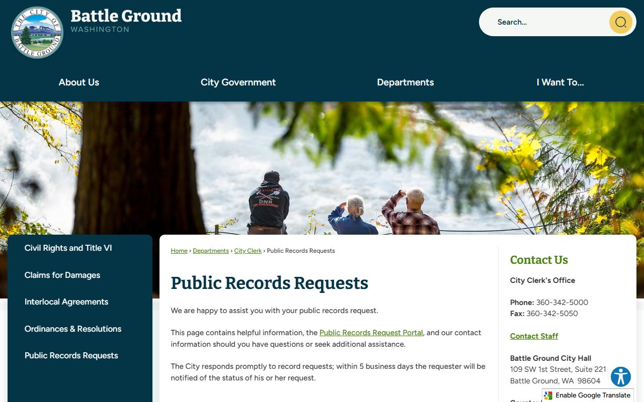 Battle Ground Residents Directory