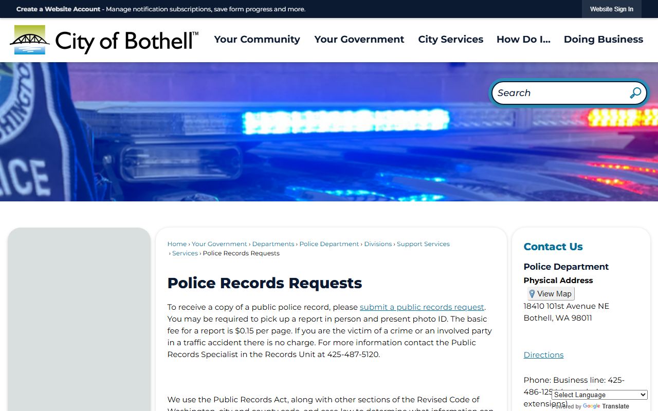 Bothell Residents Directory