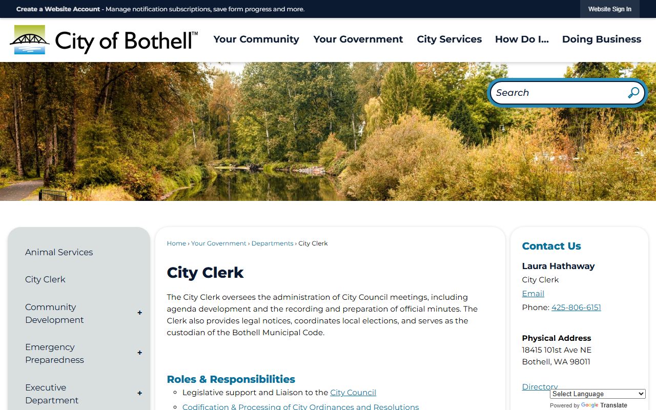 Bothell Residents Directory