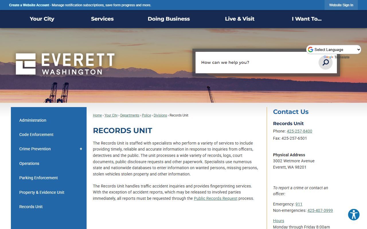 Everett Residents Directory