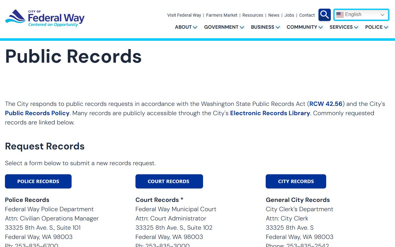 Federal Way Residents Directory