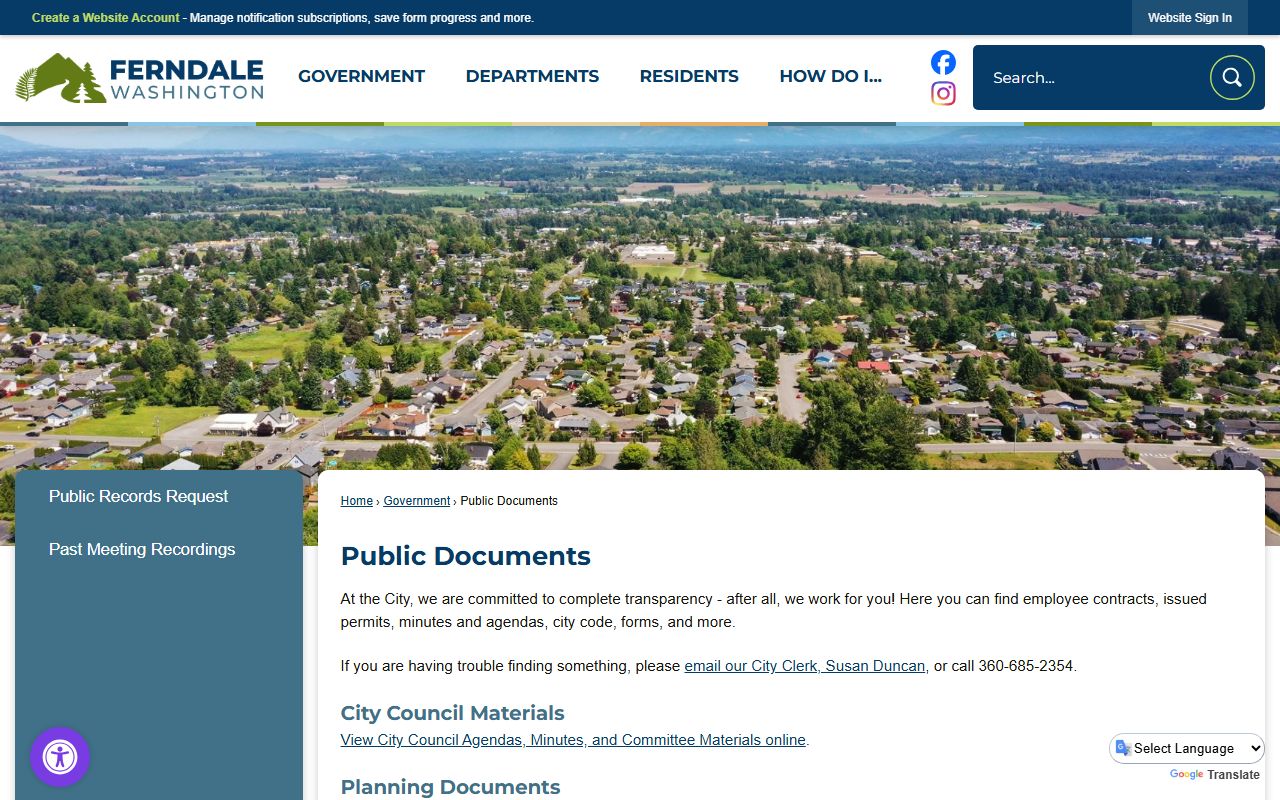 Ferndale Residents Directory