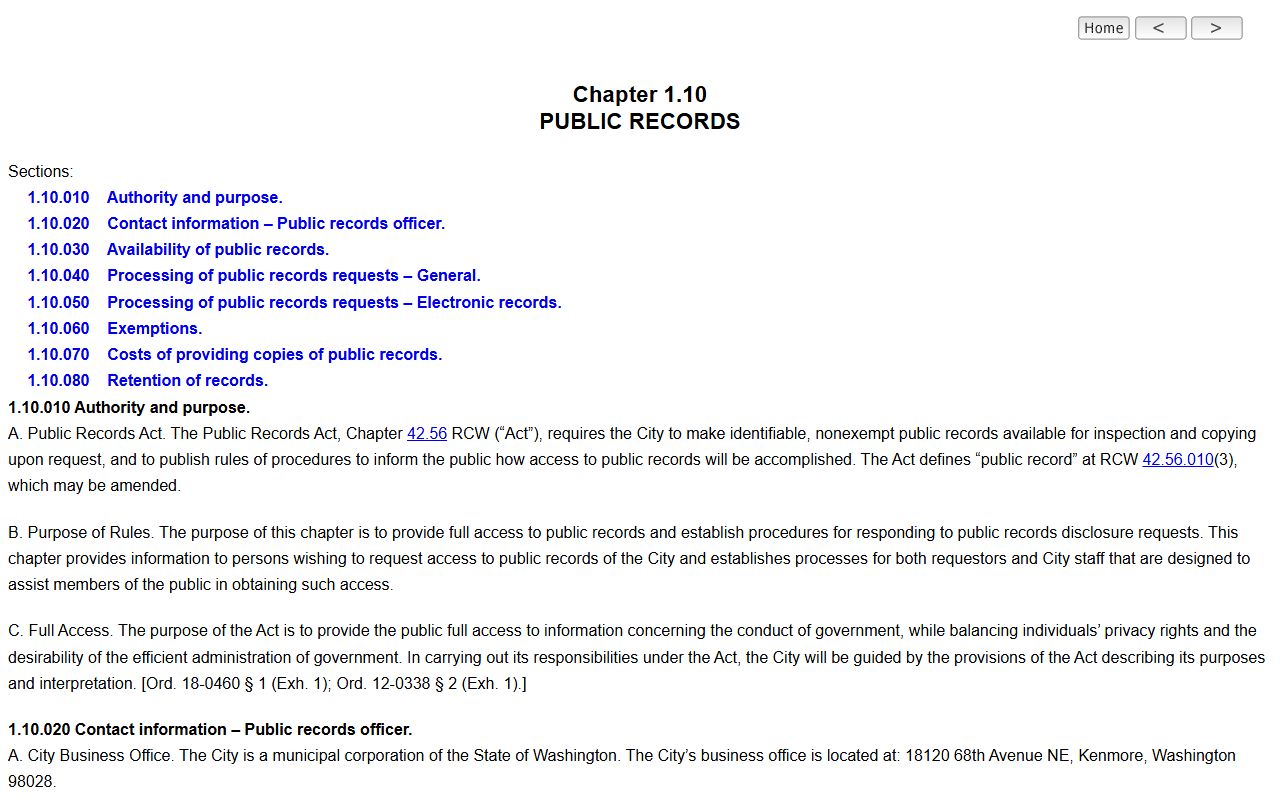 Kenmore Residents Directory