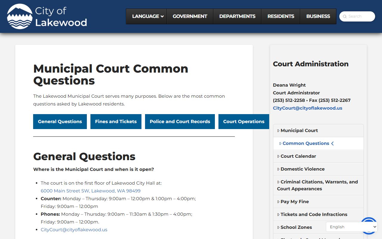 Lakewood Residents Directory