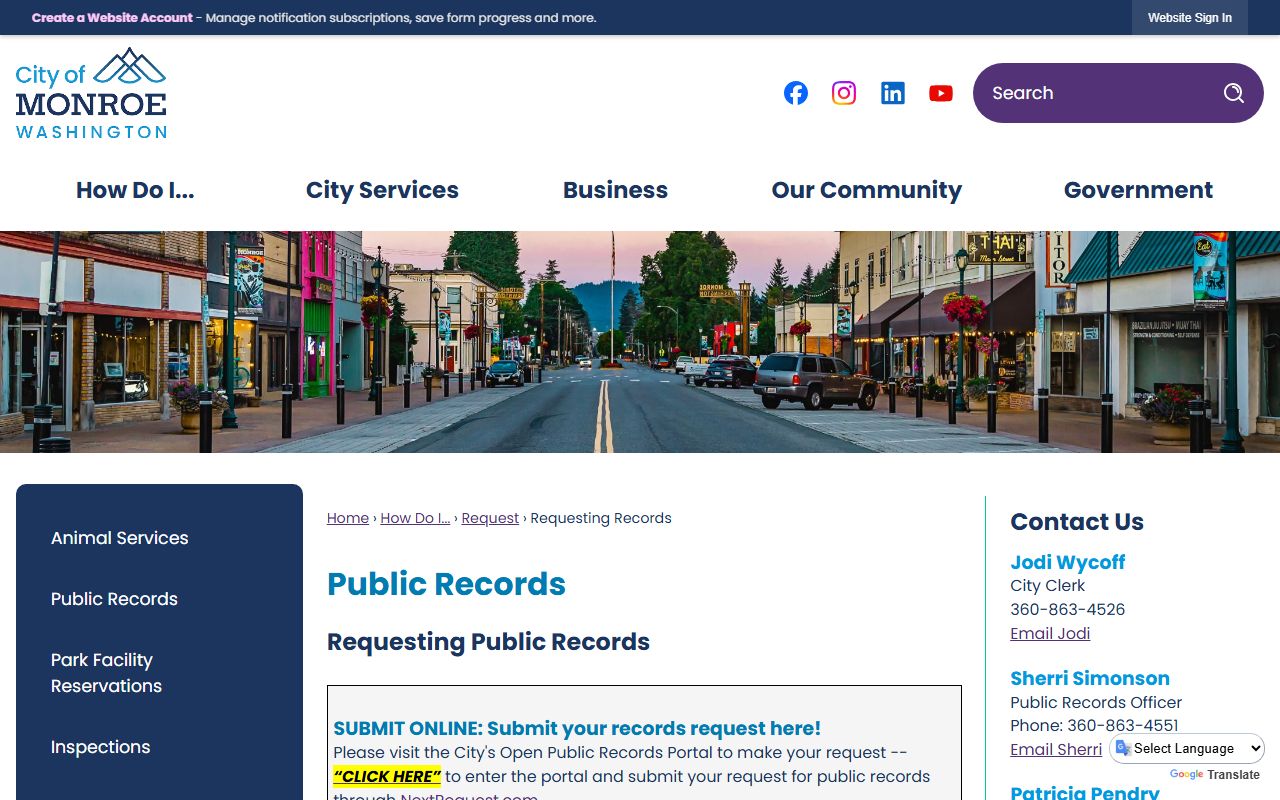 Monroe Residents Directory