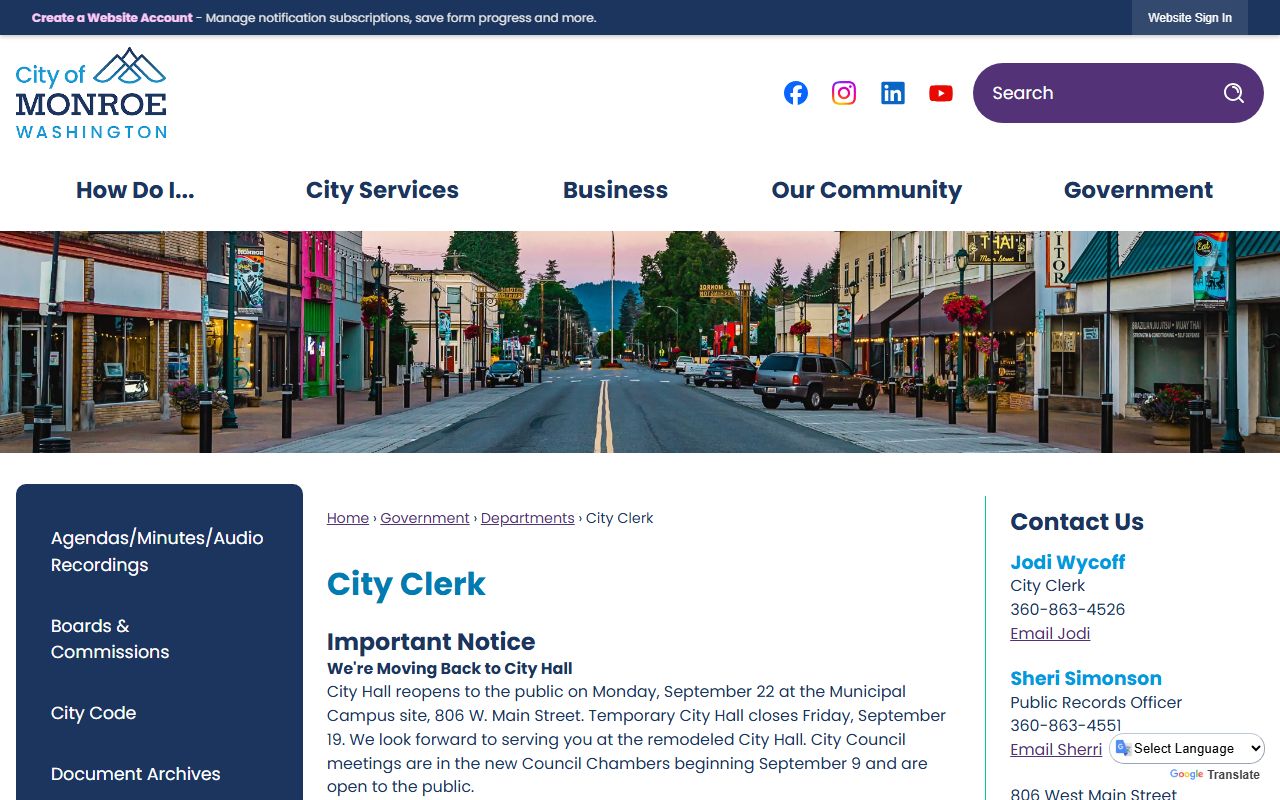 Monroe Residents Directory