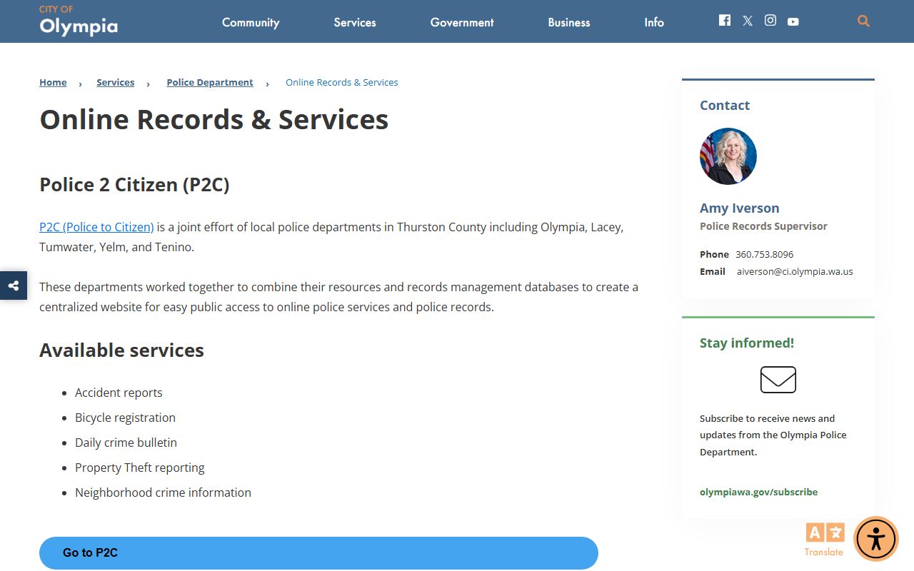 Olympia Residents Directory