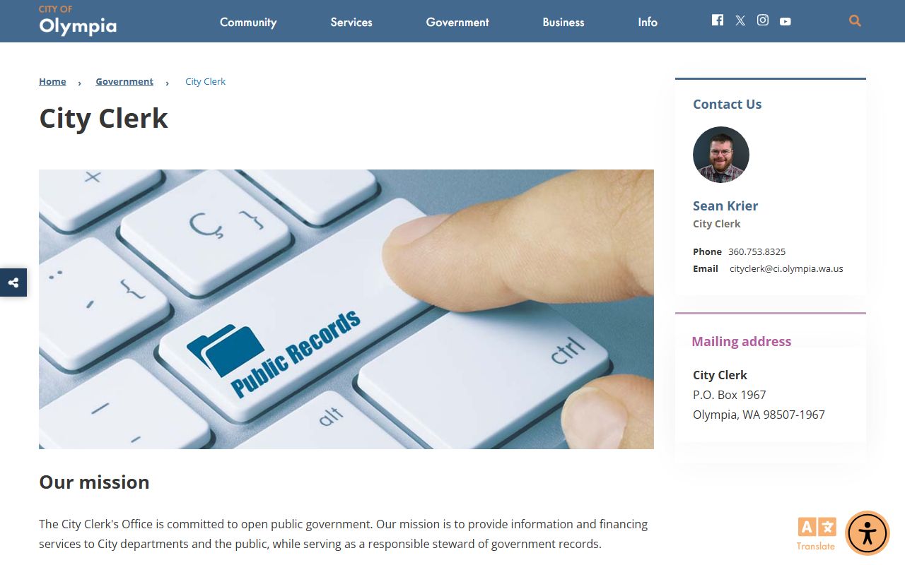 Olympia Residents Directory