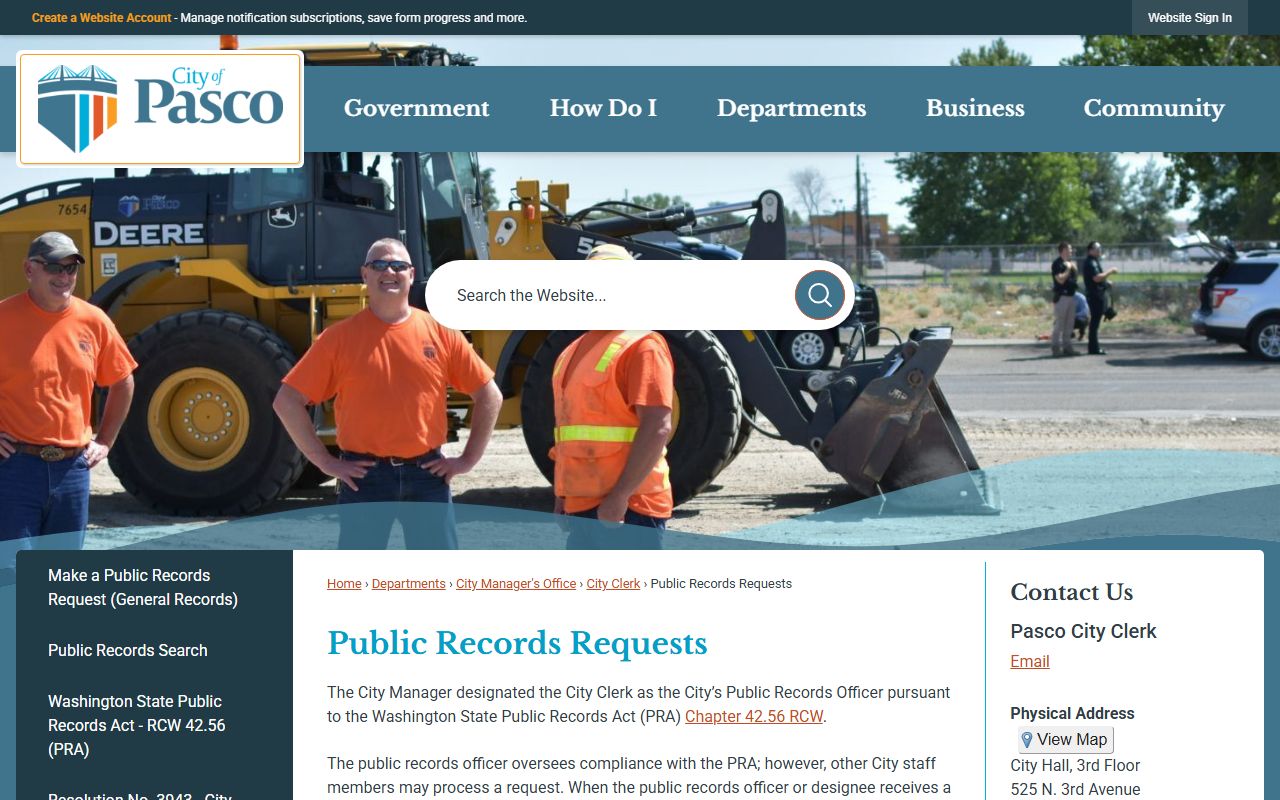 Pasco Residents Directory