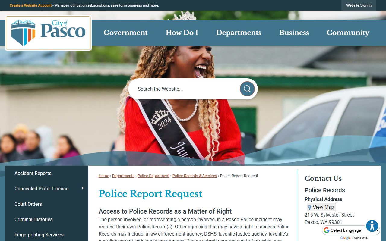 Pasco Residents Directory