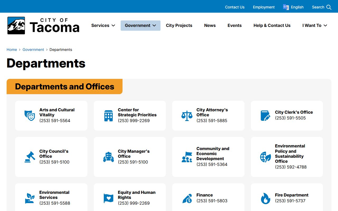 Tacoma Residents Directory