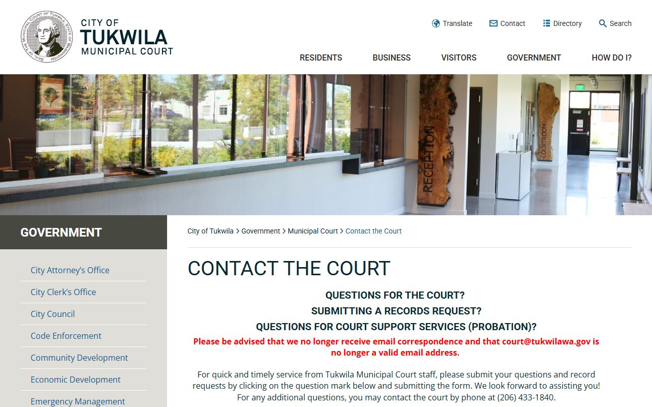 Tukwila Residents Directory