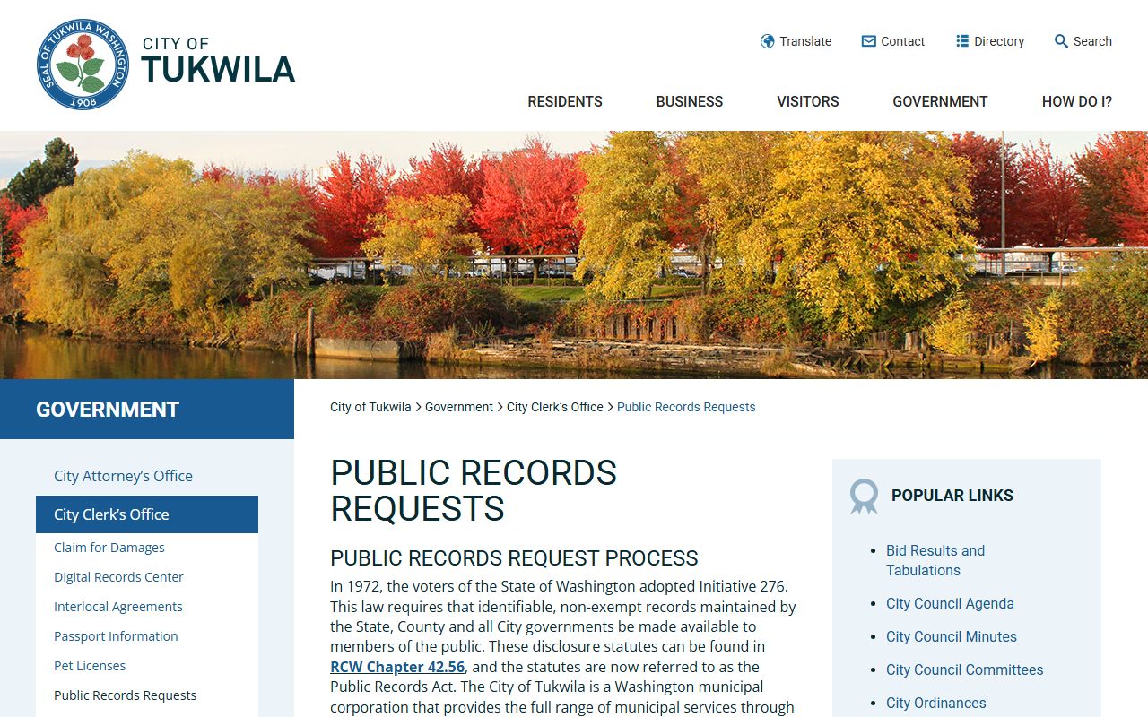 Tukwila Residents Directory