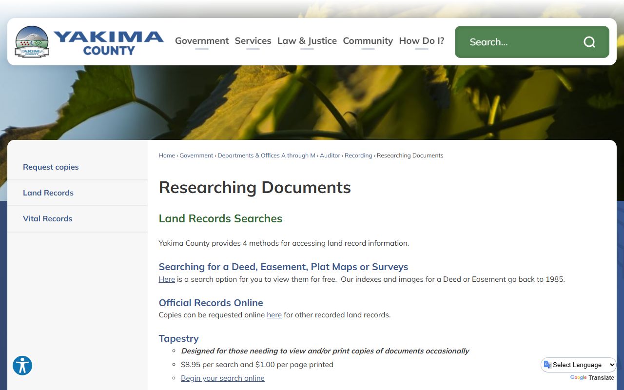 Yakima Residents Directory