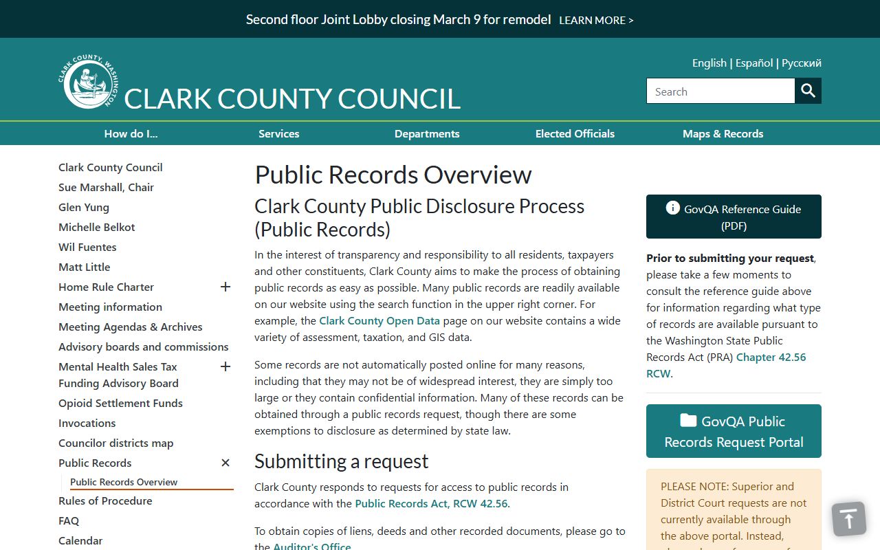 Clark County Residents Directory