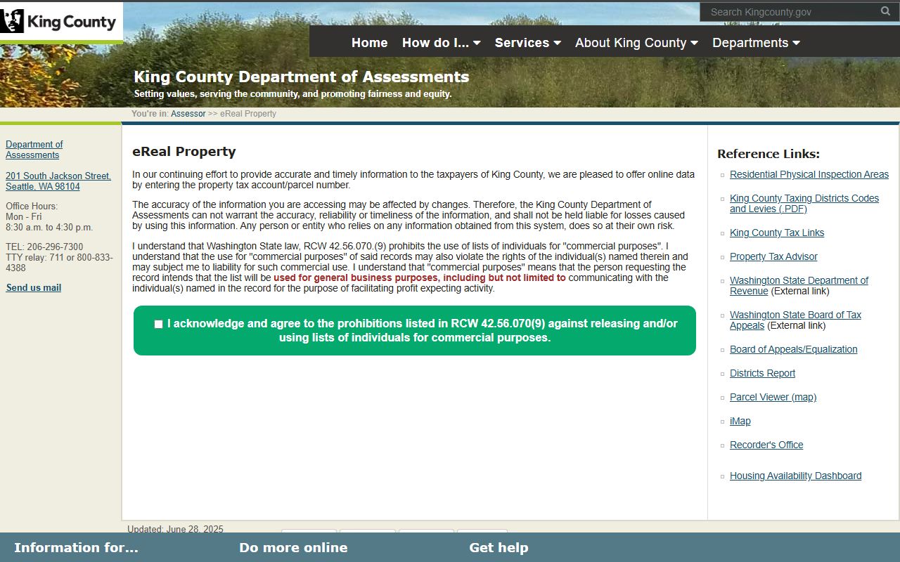 King County Residents Directory